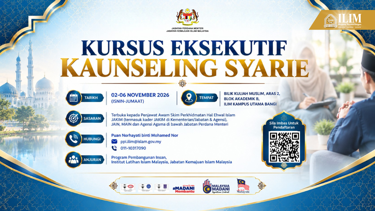 Banner Kursus Kursus Eksekutif Kaunseling Syarie